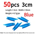 50pcs blue 3cm