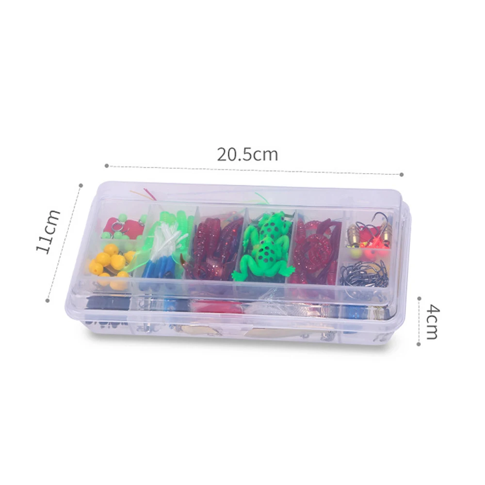 141 unids/caja, juego de señuelos de pesca de mar variados, cebo de pesca duro de Metal, cuchara giratoria para lubina, cebos blandos con aparejos afilados, caja de señuelos - imagen 3