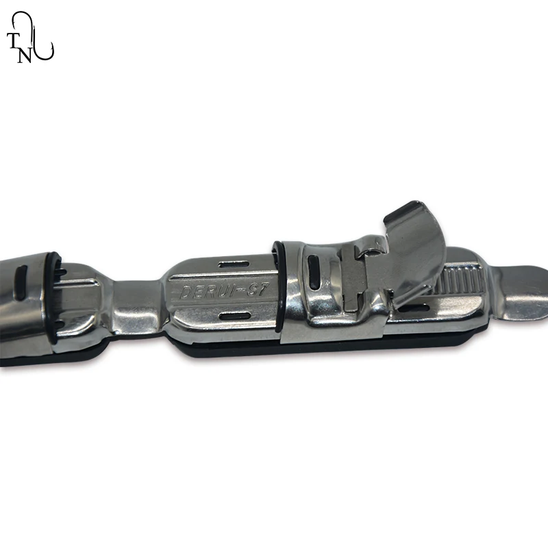 TN84 2 uds Derui S7 acero inoxidable 13,5 CM 31G asientos de carrete giratorio tipo placa de cubierta Clip de asiento de carrete almohadilla de goma ajuste de caña de pescar - imagen 4