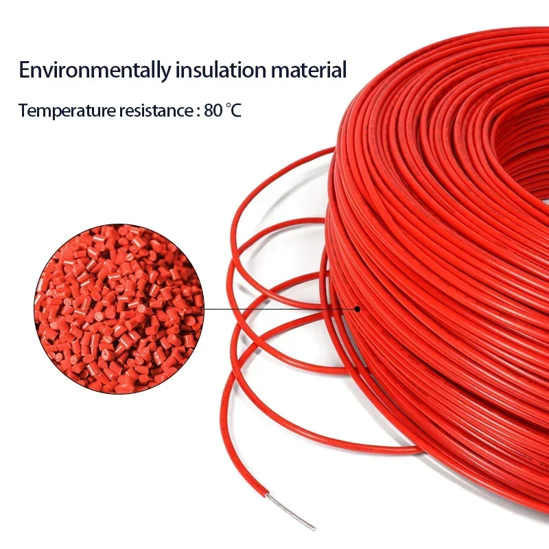 2/5/10m UL1007 Cable de cobre de un solo núcleo 26 24 22 20 18 16 14AWG PVC aislado 300V Cable eléctrico chapado estañado línea de lámpara LED - imagen 4