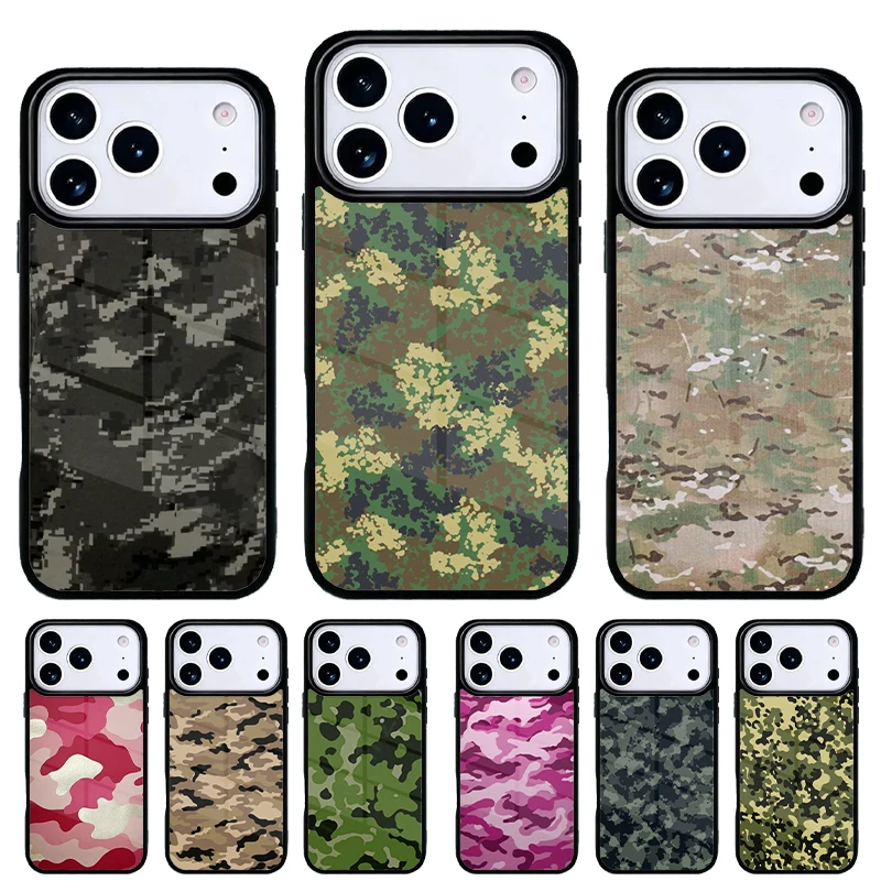 Funda Camuflaje para iPhone – Carcasa Trasera Protectora