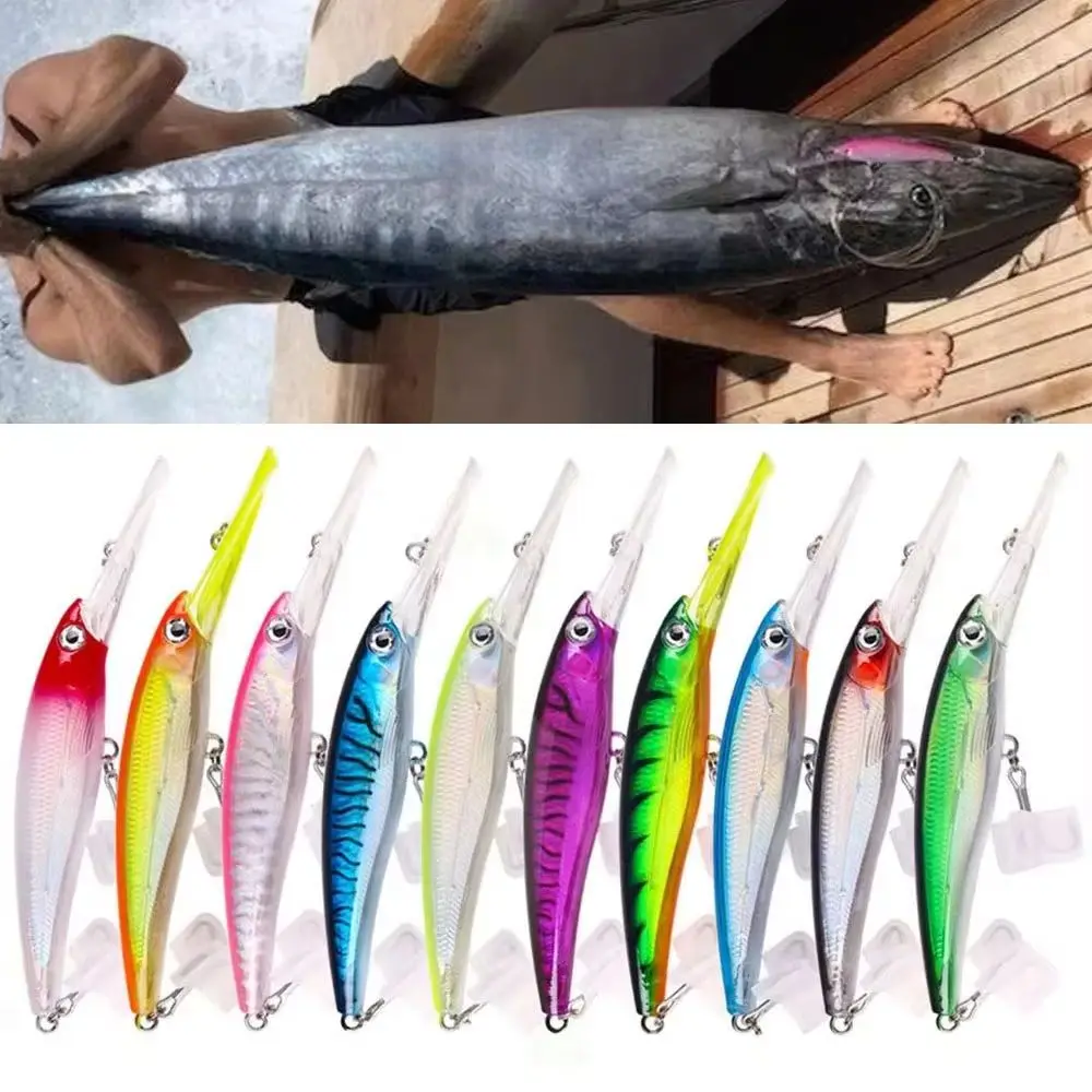 Señuelo de buceo profundo Minnow Wahoo 48g 73g 90g cebos duros artificiales agua salada Mahi Marlin atún pez vela aparejos de pesca Wobbler - imagen 3