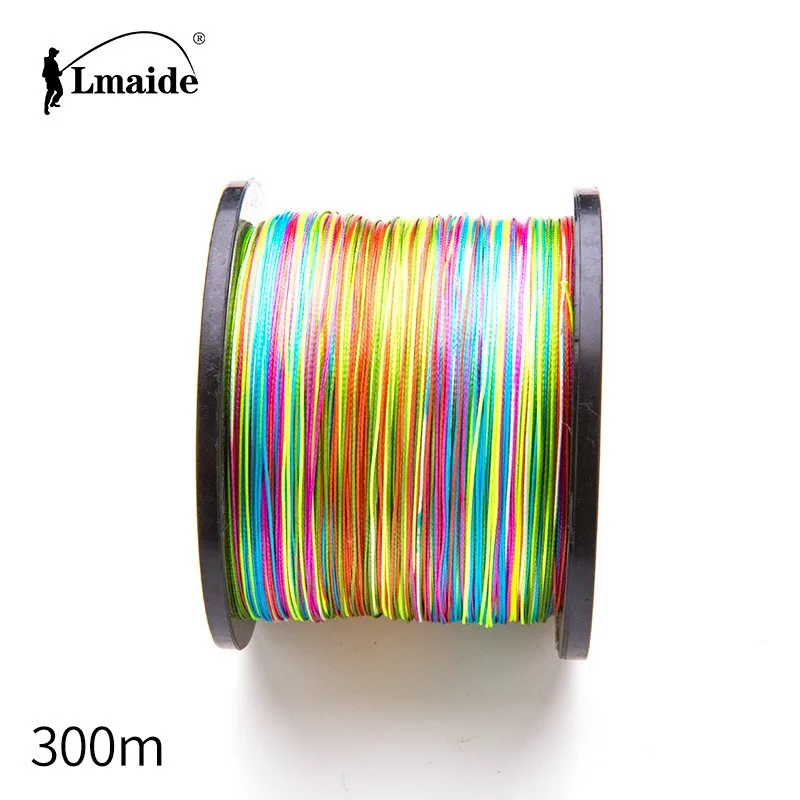 Lmaide 300m 4X trenza PE línea pesca en carpa línea trenzada japonesa 15-90LBWire fuerte multifilamento duradero - imagen 2