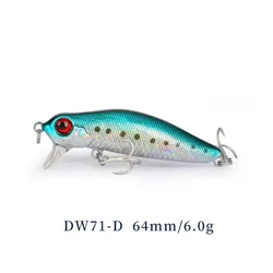 Tsurinoya DW71 Señuelo Minnow Flotante para Lubina en Superficie