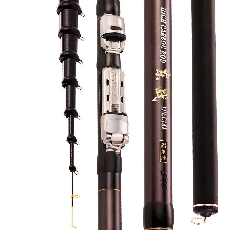 Caña de pescar frontal de alto carbono, 4,5 m -7,2 m, 60T, 28 tonalidades, bastón de mano, posicionamiento súper duro, juegos de carretes de pesca Olta, equipo de pesca - imagen 2