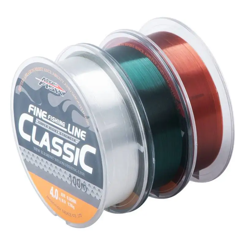 Línea de pesca con revestimiento de fluorocarbono, 2 unidades, 100M, 2,2LB-29,3LB, línea líder de monofilamento de fibra de carbono, línea de hundimiento para pesca de carpa - imagen 2