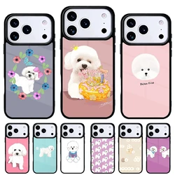Funda Bichón Frisé para iPhone Pro Max – Carcasa trasera de silicona