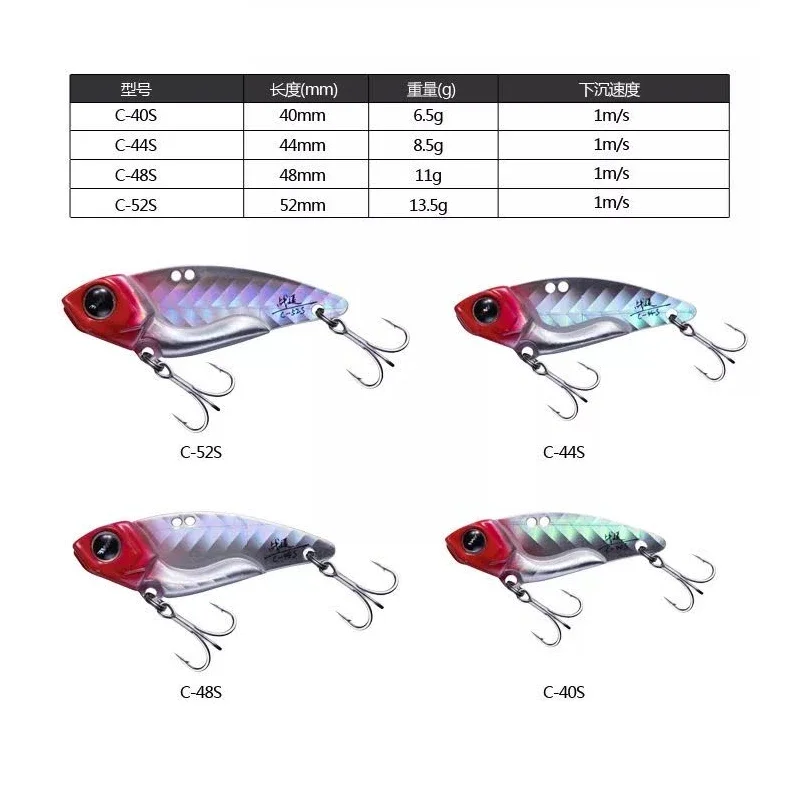 EWE American Summer Warfare VIB Inversión de larga distancia Metal Tease pez mandarín torcido, perca cebo especial para matar - imagen 5