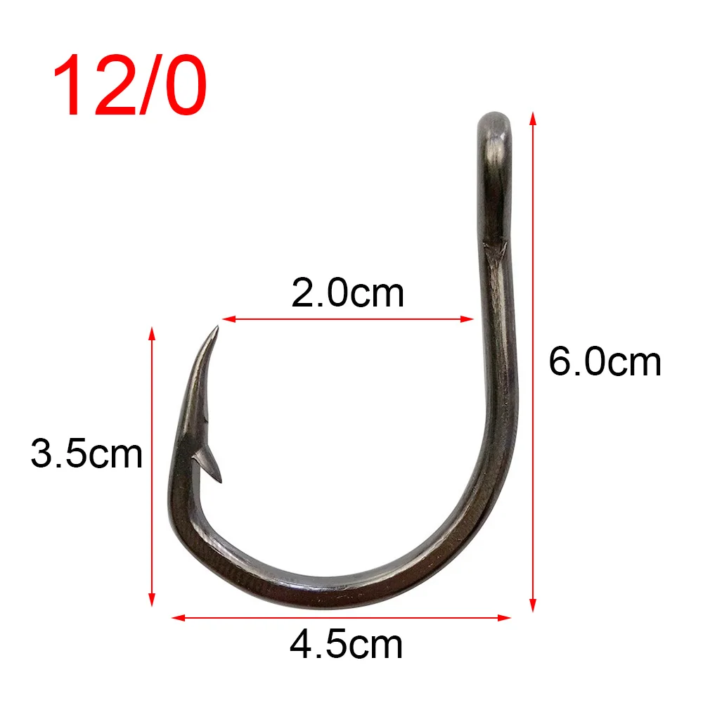 Anzuelos de pesca con púas de acero inoxidable, accesorios de pesca de lubina, 100-1/0 12/0, lote de 10827 unidades - imagen 2