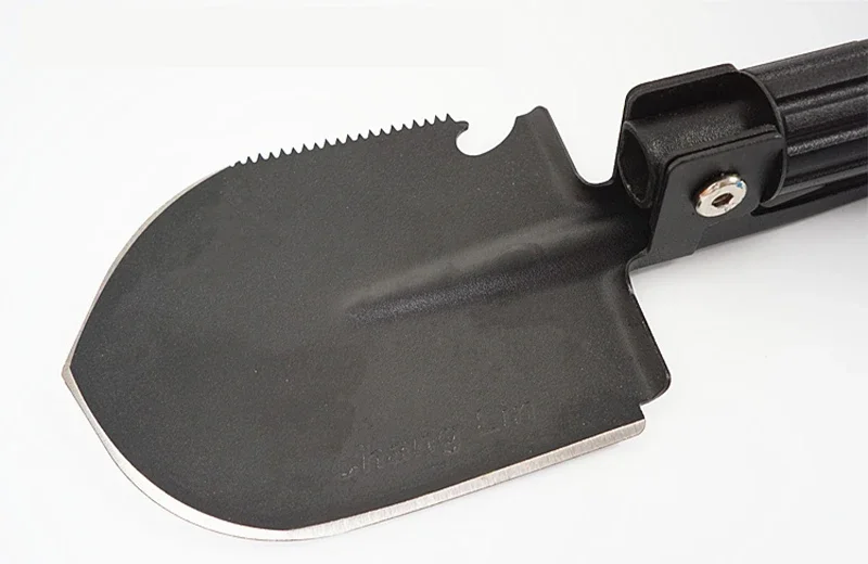 Pala de acero al manganeso multifuncional, pala plegable portátil, suministros para pesca al aire libre - imagen 3