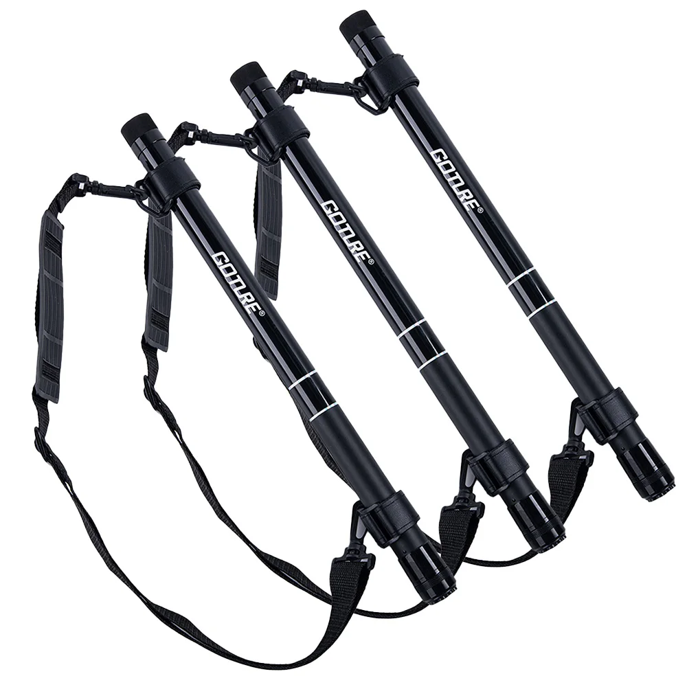 고쳐 휴대용 낚싯대 2.1M 3.0M 3.9M 스트랩 포함 텔레스코픽 연장 핸들 낚싯대 어획용 랜딩 네트 낚시 도구