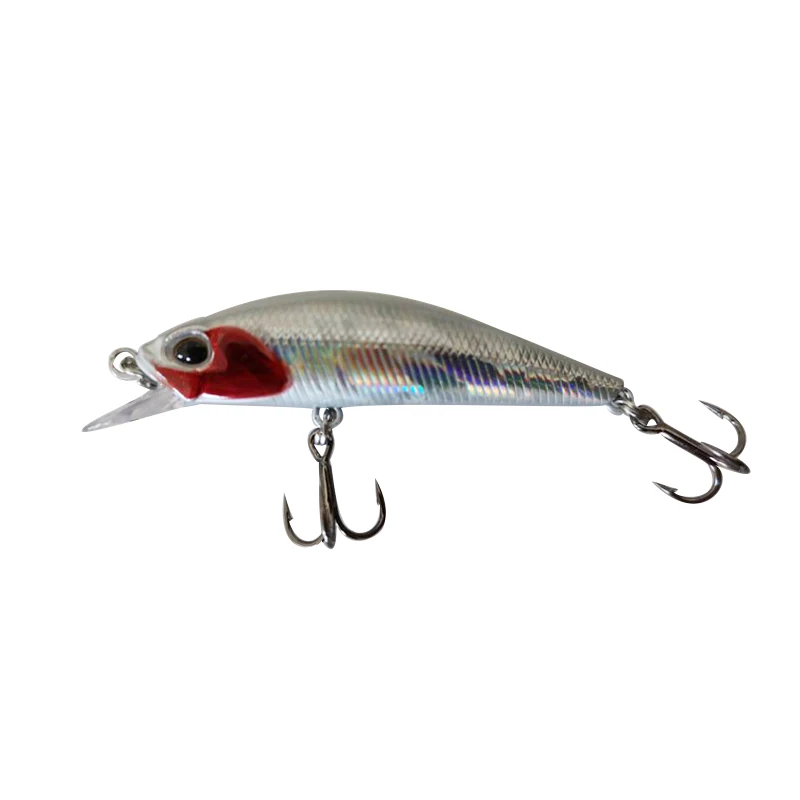Señuelos de pesca Lutac Minnow 50mm 4,5g vinilo de pesca de silicona señuelo duro Artificial Swimbait gran oferta hundimiento Bkk 10 # - imagen 2