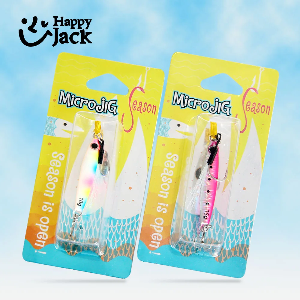 HappyJack Micro Metal Jig – Cuchara para Shore Casting Jigging en agua salada - imagen 5