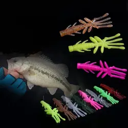 Señuelo de pesca flotante camarón cebo suave 5cm 6cm 7cm NED RIG gusano señuelos artificiales profesional negro Pit Drop-short Texas Rigs