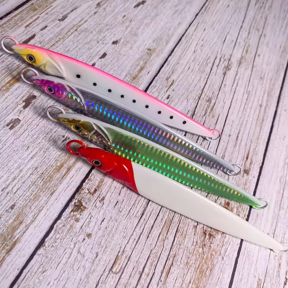 J63 150g 200g rompecabezas de Metal plantilla rápida plomo suministros de pesca en el océano Lucio señuelo de curricán cebo de plantilla de pesca de trucha marina - imagen 3