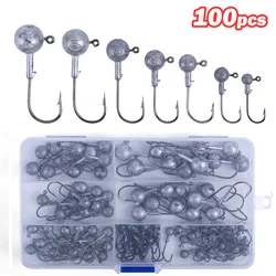 Anzuelos Jig Head Goture – vástago acero carbono para vinilo