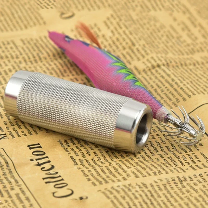 1 Uds. Cebo de calamar reciclado de acero inoxidable, anzuelo de pesca, Corrector de anzuelo de pulpo, accesorios de pesca, Corrector de anzuelo de calamar - imagen 3
