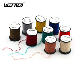 Wifreo 20 metros/carrete estándar Bug chenilla pesca con mosca atado Material fibra sintética fina para insectos ninfa costilla Abdomen cuerpo