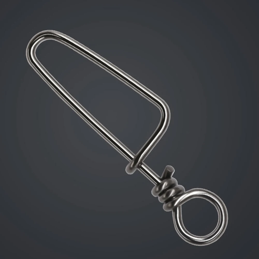 DNDYUJU 50 Uds. Anillos giratorios de pesca con arco de acero inoxidable, Pin de seguridad, accesorios de pesca, herramientas de conector de señuelo - imagen 4