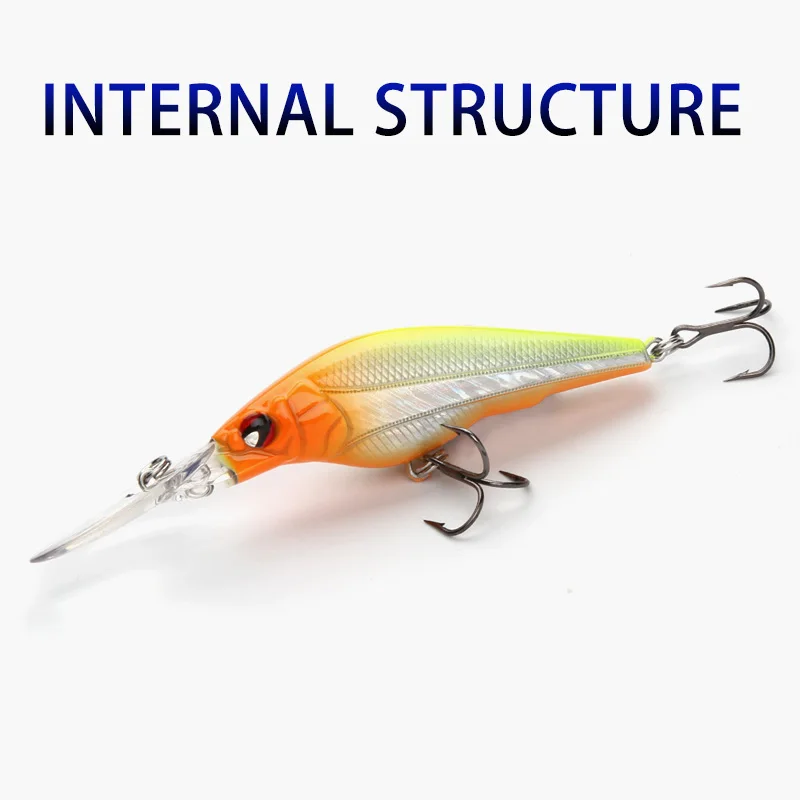 Wondershot A21 6cm 6,8g nuevo modelo de Señuelos de Pesca 6 colores para elegir wobblers minnow cebo duro Artificial aparejos de Pesca profundidad 1,5 m - imagen 4