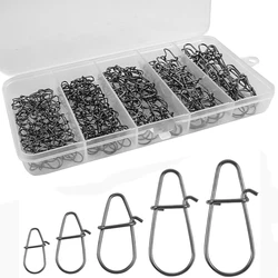 Broches de bloqueo dúo de pesca, accesorio de acero inoxidable de cambio rápido, Conector de señuelo, 200 piezas