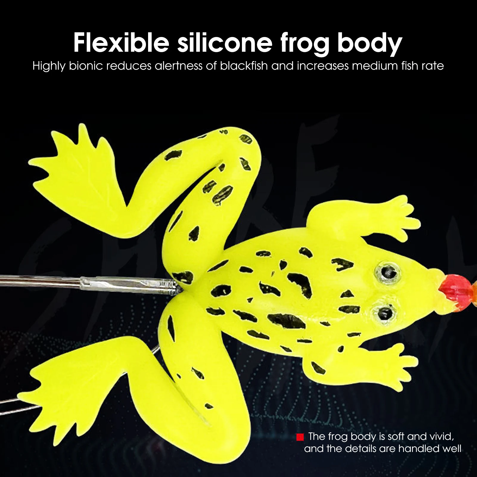 Señuelos de pesca giratorios de 6,25g, cebo Artificial de rana simulada para río, lago, mar, pesca, cebos de pesca de Metal ultraligeros portátiles - imagen 2