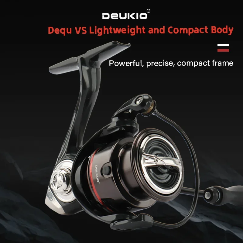 Carrete spinning ultraligero DEUKIO 5.2:1 – 145g para agua salada