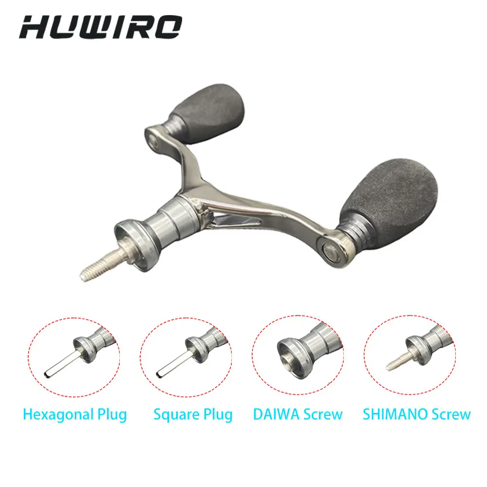 Manivela doble carbono para carrete spinning – Recambio DAIWA SHIMANO - imagen 4