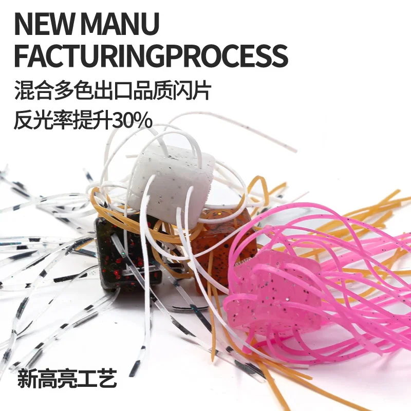 Xlure-cebo Subsoft para dados de carretera, perca, pez mandarín, red negra, pantalla roja, Pop, alta gravedad, lento, sin OSP, cebo para dados - imagen 4