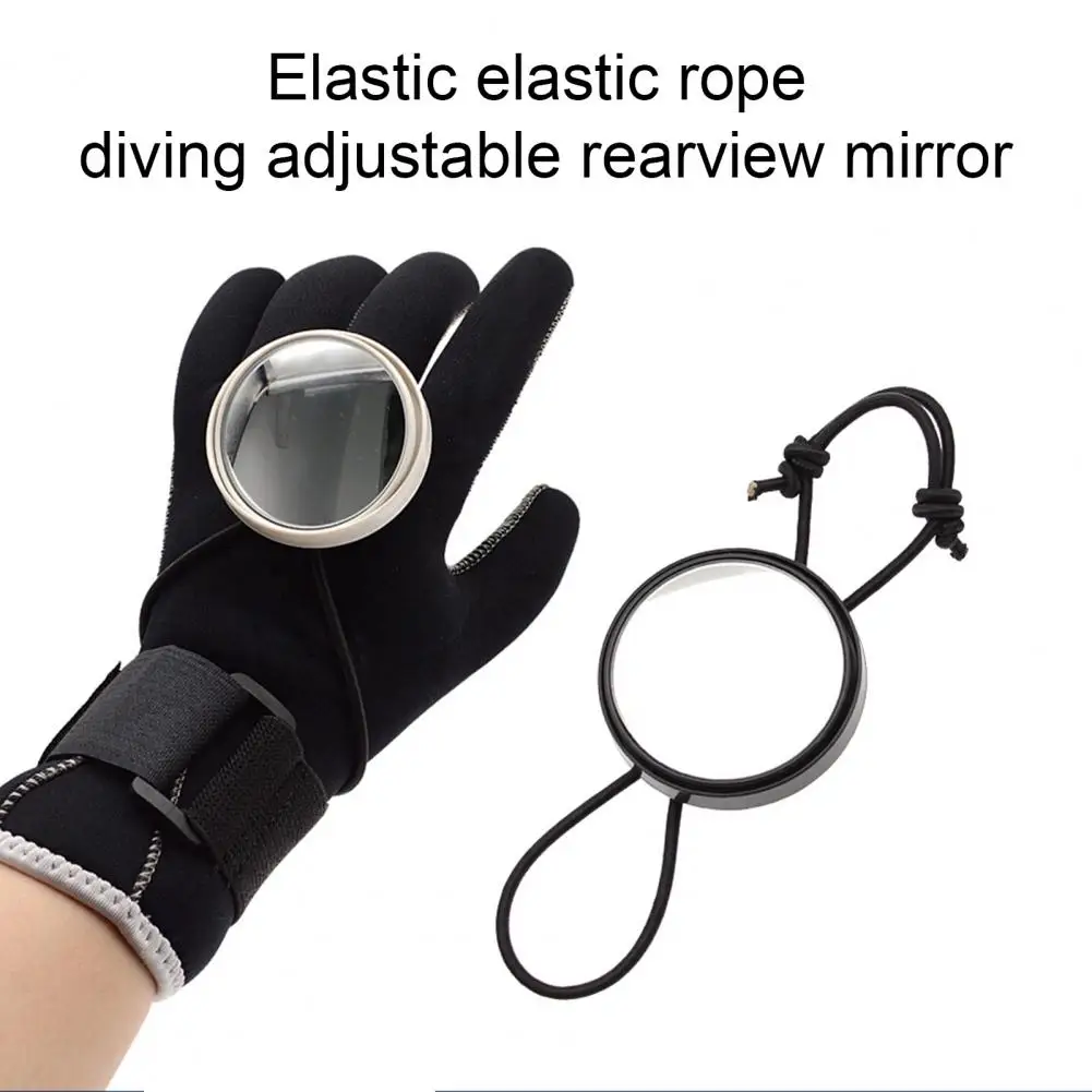 Espejo ajustable de grado subacuático, durabilidad, espejo de buceo seguro, espejo de buceo convexo redondo ajustable, espejo de observación para bucear - imagen 3