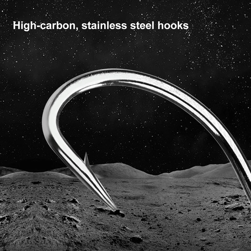 Anzuelos de círculo con púas FTK – Acero al carbono para carpa - imagen 5