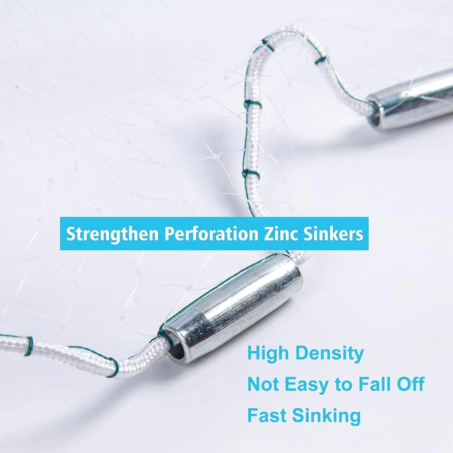 Goture-Red de fundición para pesca de agua dulce, plomada de Zinc fuerte, 3/5 pulgadas - imagen 2