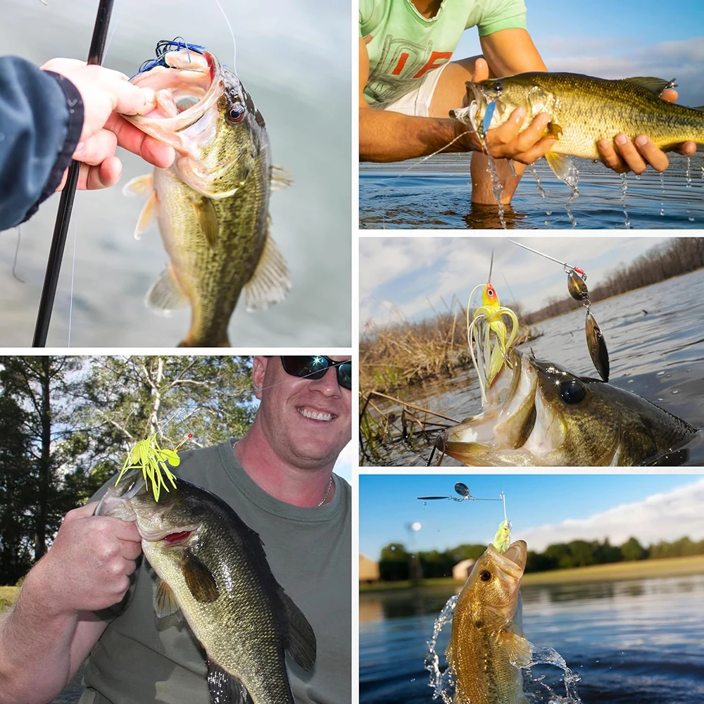 10 uds/20 piezas Uds. Faldas giratorias de silicona, repuesto de Señuelos de Pesca, Buzzbaits, plantillas de pesca, fabricación de señuelos, accesorios de pesca - imagen 5