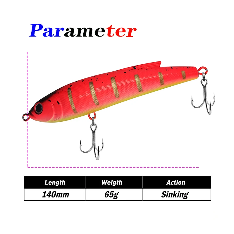 Stickbait hundido GT para curricán – Señuelo atún y jurel - imagen 2