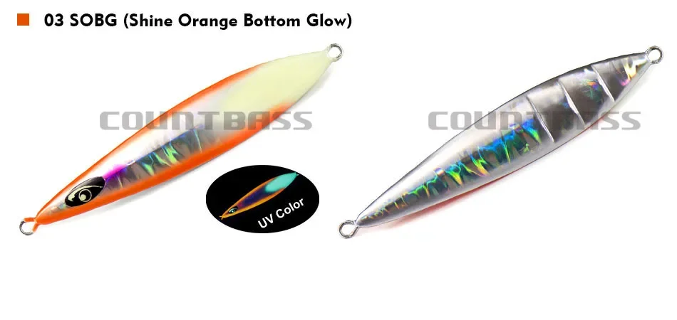Señuelos de jigging Countbass, plantillas lentas Z, plantillas de caída profunda, señuelos de pesca de metal de agua salada, 200 g 7 oz