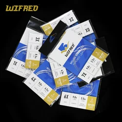 Wifreo 3 unids/pack 9FT 0X 1X 2X 3X 4X 5X 6X 7X pesca con mosca línea líder cónica sin nudos de nailon línea líder transparente de alta resistencia