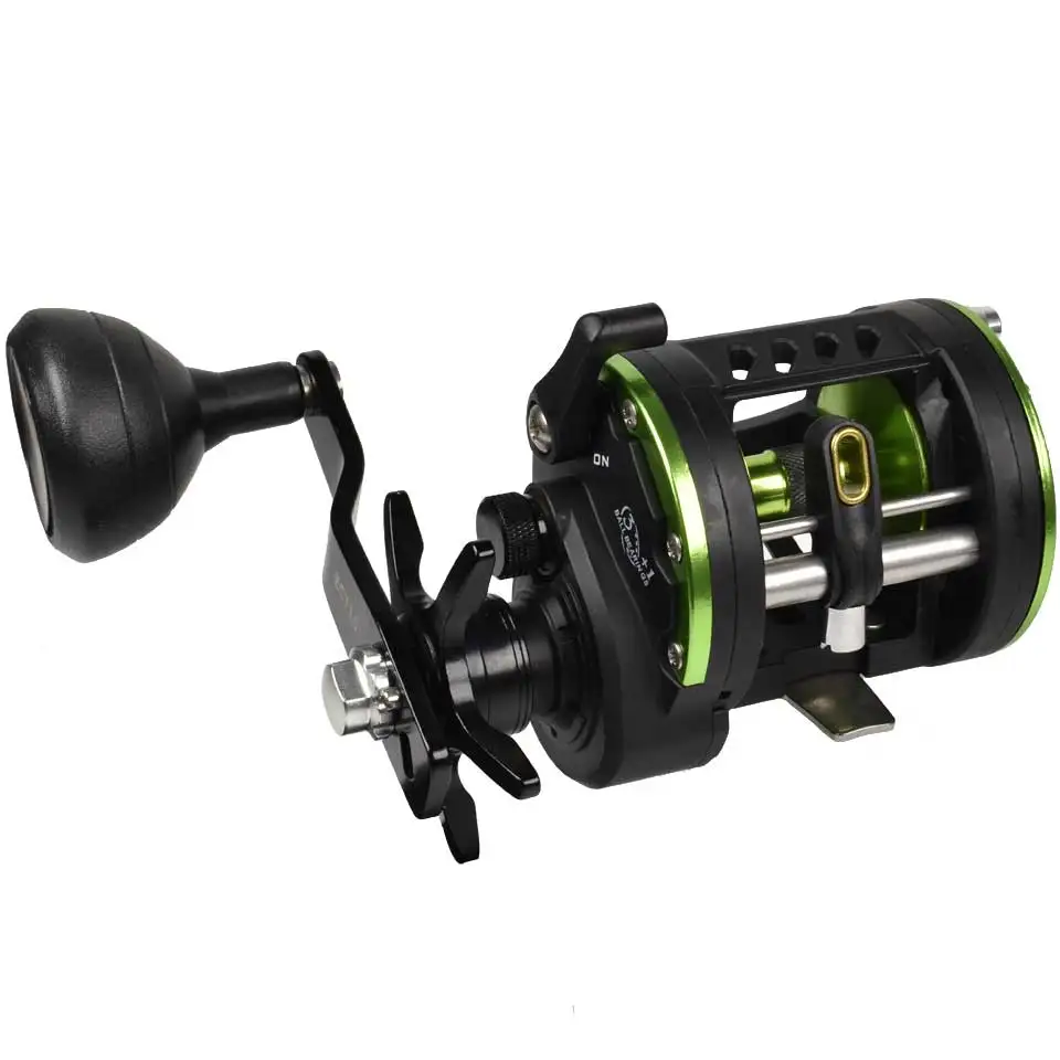 Carrete de pesca Sistema de arrastre de carbonita completo Marco ligero resistente a la corrosión Ligero para una pesca cómoda