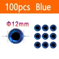 Blue 100pcs 12mm