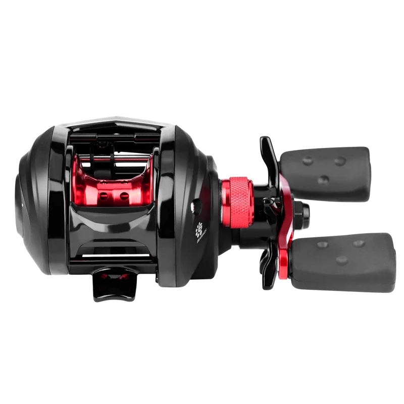 DEUKIO-carrete de pesca Baitcasting 5 + 1BB 7,1: 1, arrastre máximo de 8kg, aparejos de pesca de agua dulce y salada - imagen 5