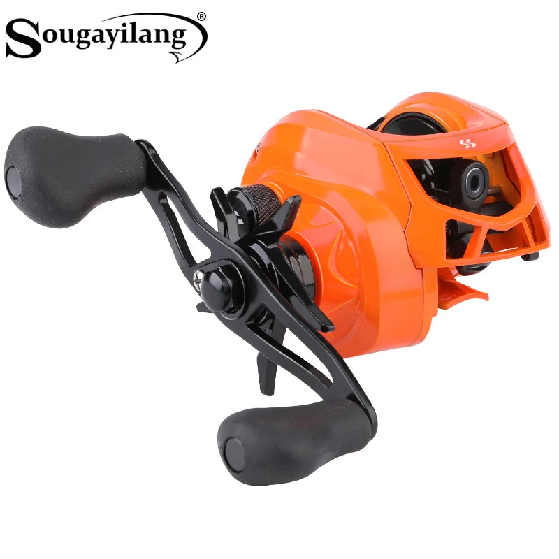 Carrete baitcasting Sougayilang 7.1:1 – Carbono y freno magnético