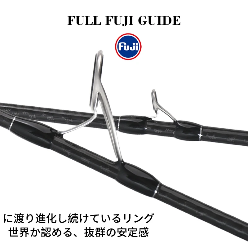 MADMOUSE Japón Fuji piezas caña de Jigging ligera SUPERIOR 1,9 M PE 0,6-1,5 JIG30-120G 9kgs caña de pescar giratoria/fundida para barco caña de pescar en el océano - imagen 3