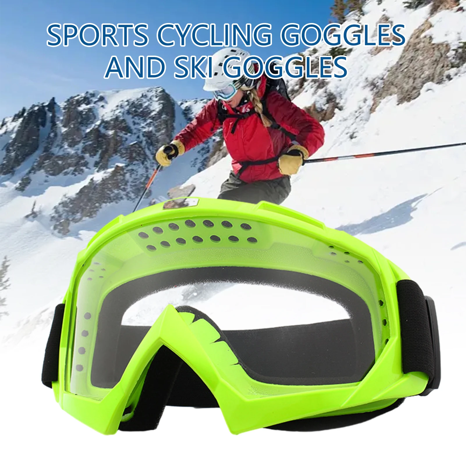 Gafas a prueba de viento para exteriores para hombres y mujeres, ciclismo, montar, esquiar, gafas de moda, locomotora portátil, accesorios deportivos - imagen 2