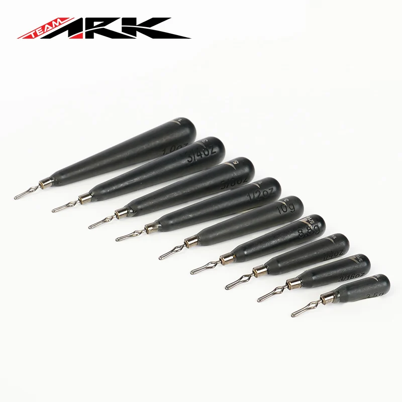 ARK importado de Estados Unidos, tipo gota, alta gravedad específica, pesca invertida, gota de acero de tungsteno, Dropshot