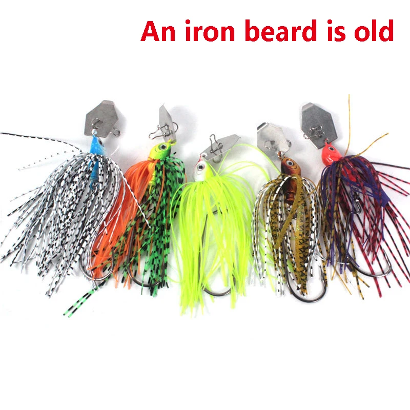 Spinnerbait con purpurina anticolgante – Cebo compuesto para fondo - imagen 2