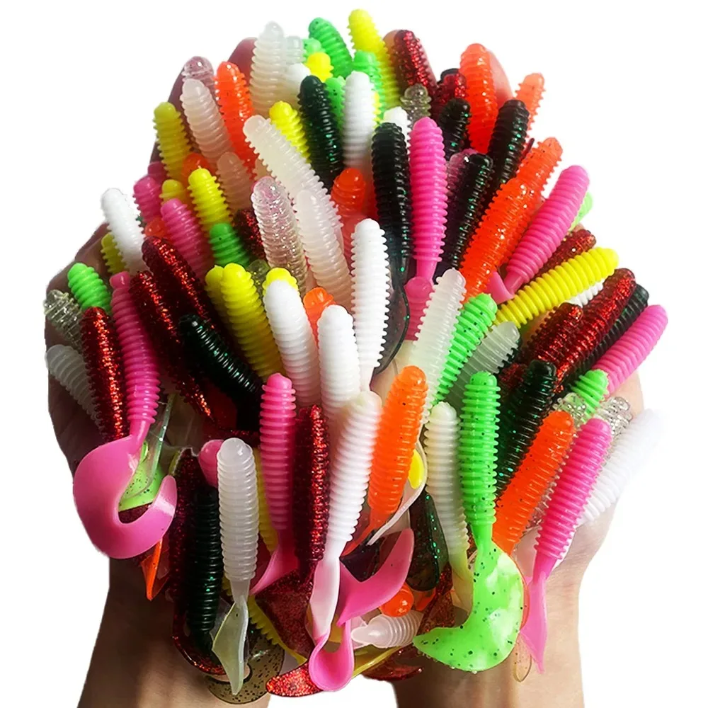 50mm 60mm 70mm 90mm sombra gusano isca macia isca artificial swimbait isca wobbler iscas macias silicona pesca esportes isc - imagen 4