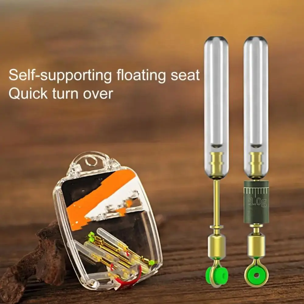 Flotador de pesca de 6 piezas, Soportes giratorios de rotación, soporte de Bobber de silicona antinudo, conectores de línea de pesca, aparejos de pesca - imagen 2