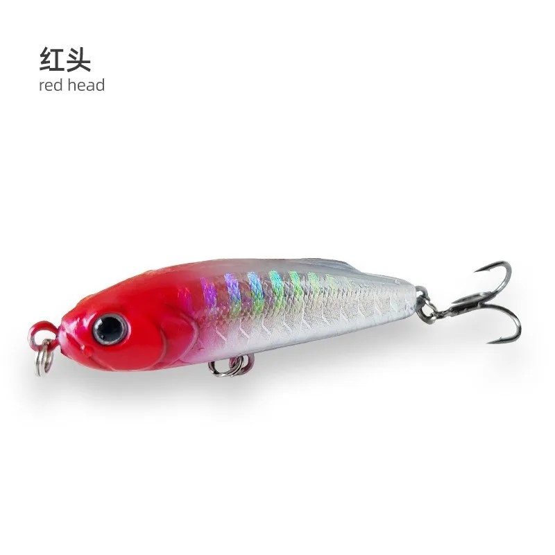 Señuelo lápiz hundido mini cebo duro ojos 3D para pesca trucha