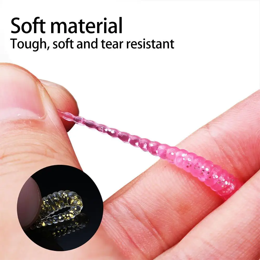 Juego de cebos blandos con gancho para agua salada, Kit de señuelos de pesca de agua dulce, regalo perfecto para pescadores, 216 piezas - imagen 5