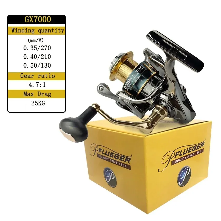 Carrete spinning Pflueger metálico 5+1 rodamientos - Sistema arrastre suave - imagen 4