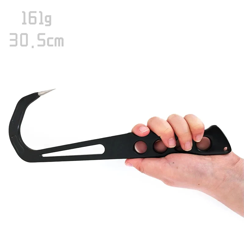 Empuñadura portátil de acero inoxidable para pesca en el mar, gancho de lanza de labios, herramienta de accesorios para aparejos, 30,5 CM - imagen 5